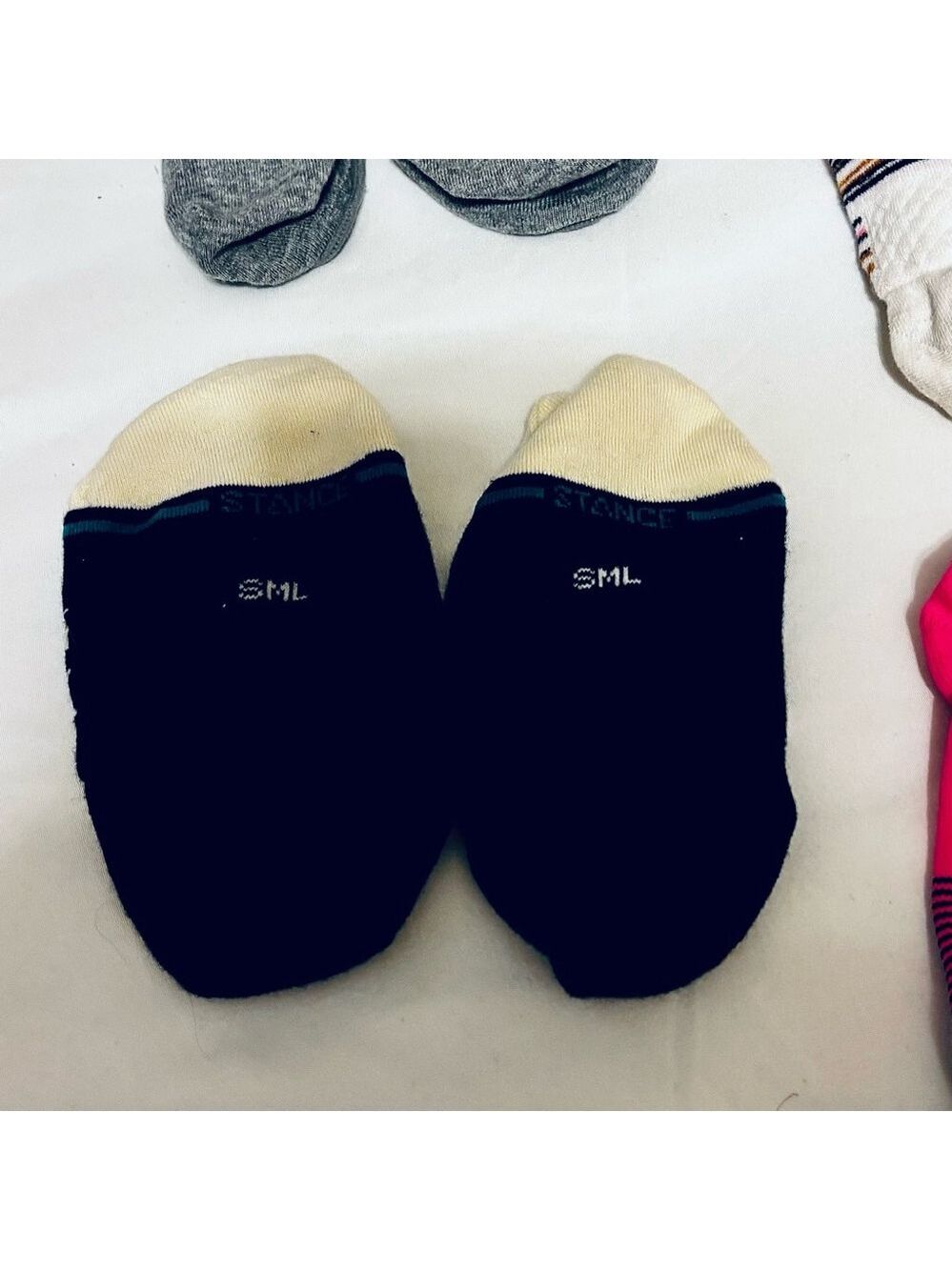 NEW Stance and Adidas Pink Black Gray and White Liner No Show Sock Bundle - Picture 10 of 14